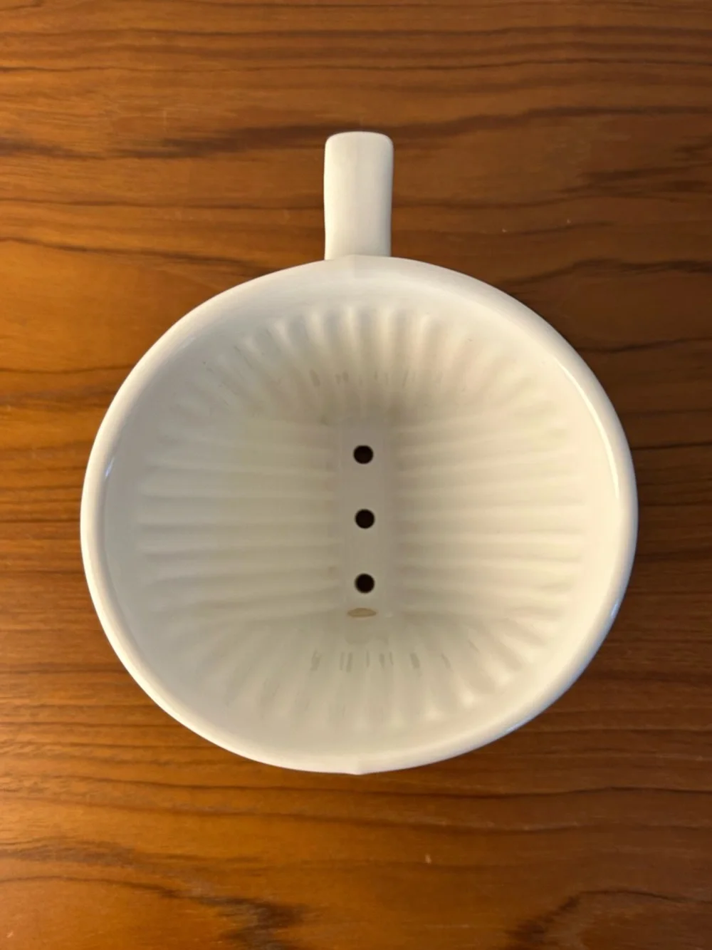 Sur La Table White Ceramic Coffee Dripper - Classic Pour Over